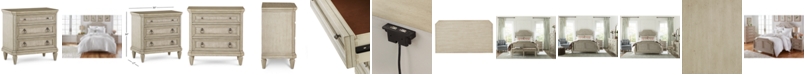 Furniture Chelsea Court USB Outlet Nightstand, Created for Macy's